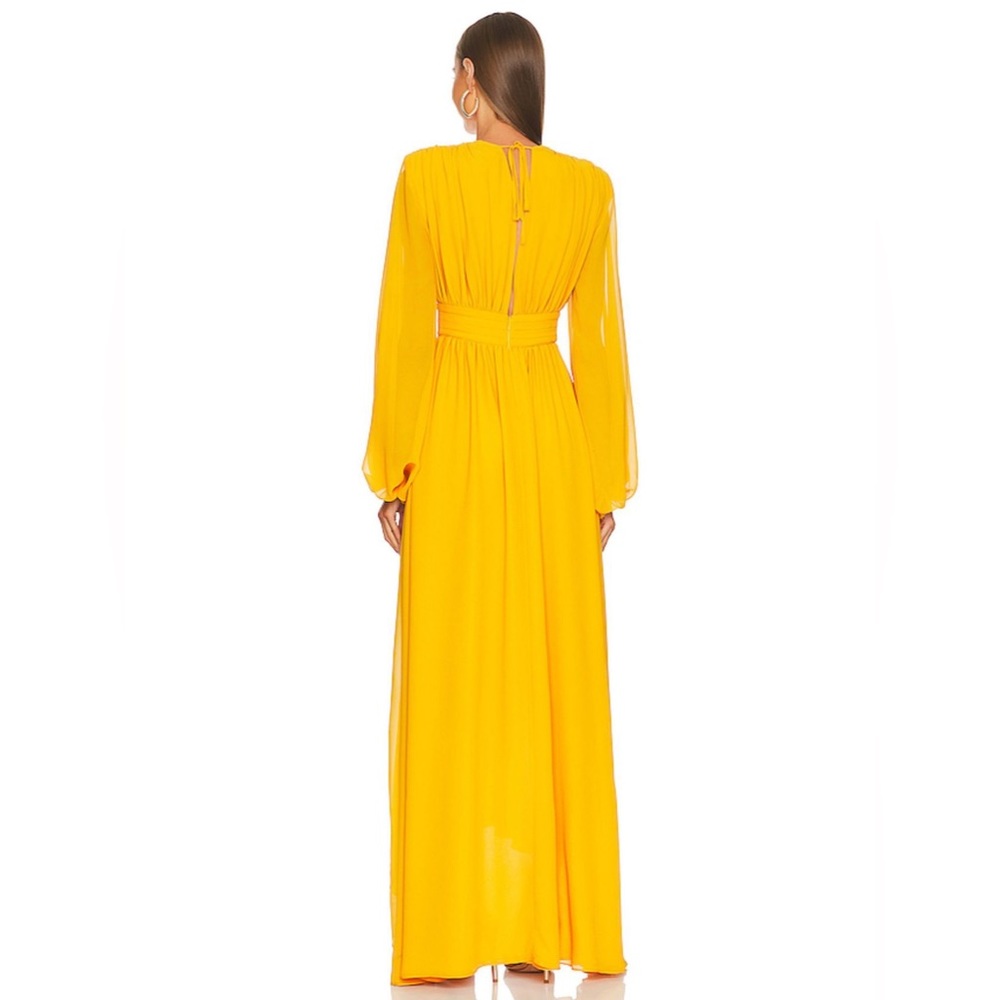 Michael Costello x REVOLVE Kerry Gown in Marigold - Picture 2 of 3